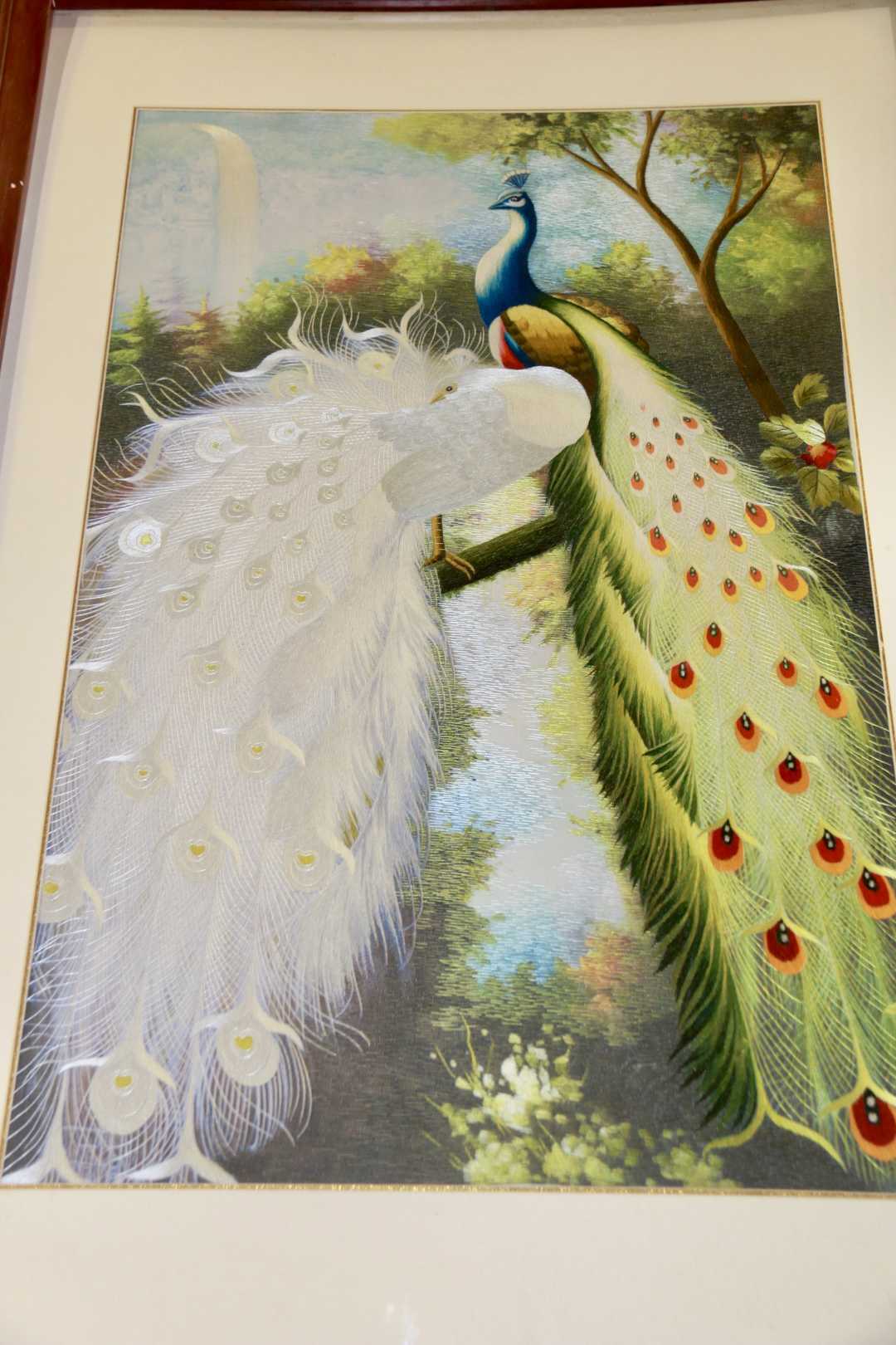 孔雀（满绣）-蜀绣